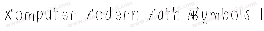 Computer Modern Math Symbols字体转换